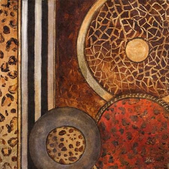 African Circles I Canvas Art - Patricia Pinto (24 x 24)