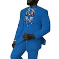 thumbnail image 1 of African Clothes for Men Dashiki Trousers Suit Long Sleeve Robe Shirt and Pant Set WYN1495, 1 of 2