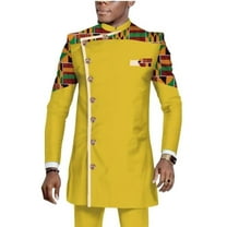 African Clothing for Men Dashiki Outfits Long Sleeve Shirt and Pants Plus Size 2pcs sets African Mens Clothes
