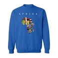 thumbnail image 1 of African Continent Colorful Flags Sweatshirt Women -Image by Shutterstock, Female Large, 1 of 4