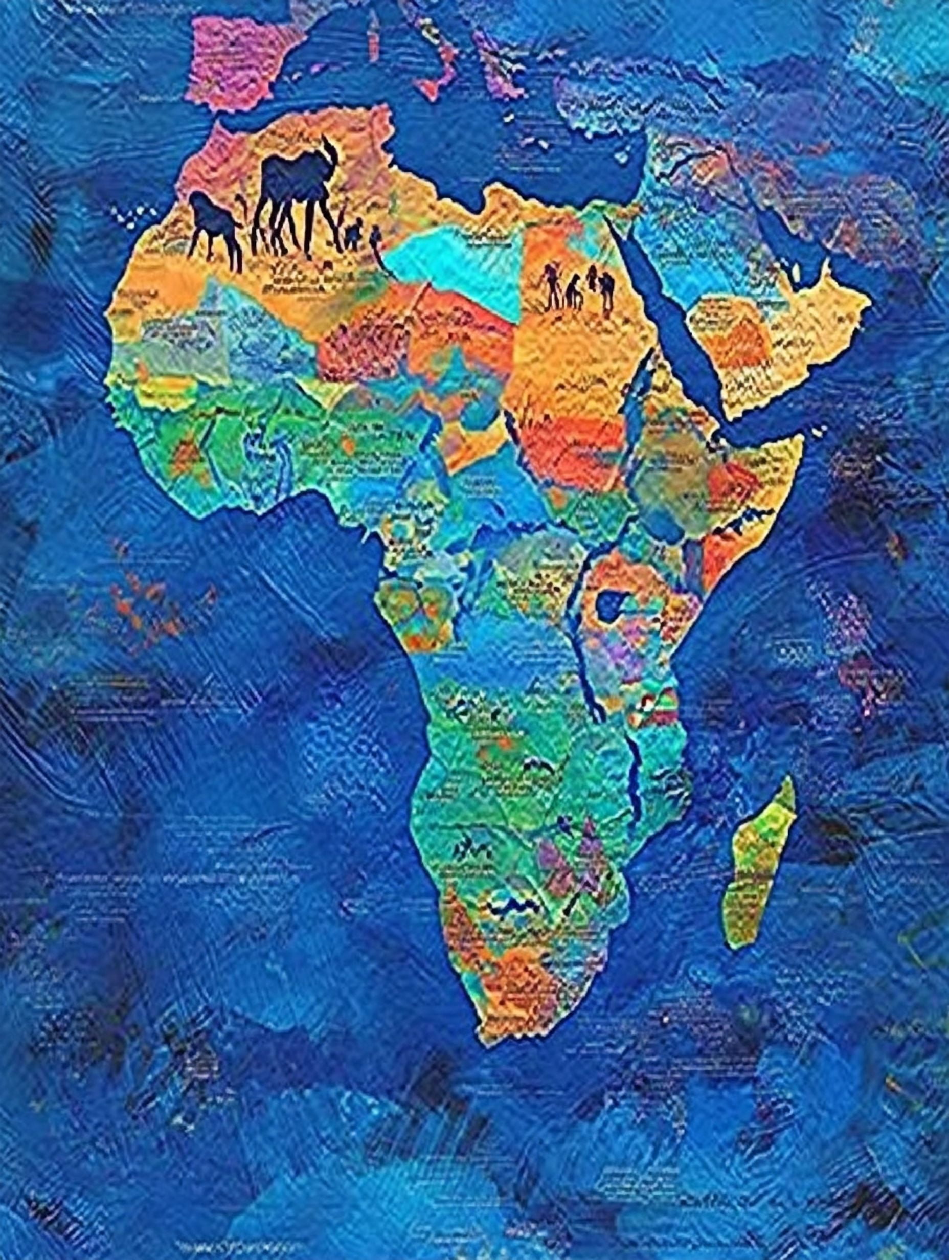 Africa Continent Art