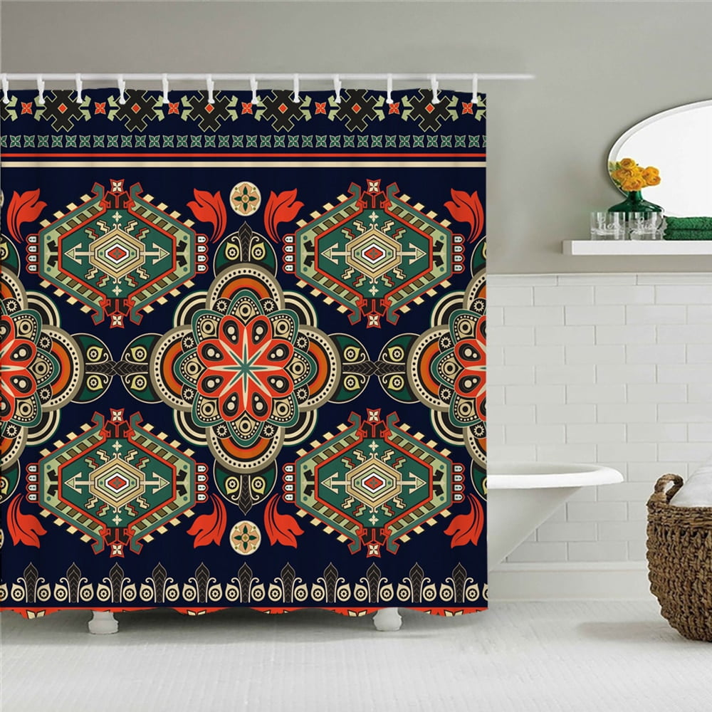 African Culture Shower Curtain Decor For Bathroom Polyester Waterproof