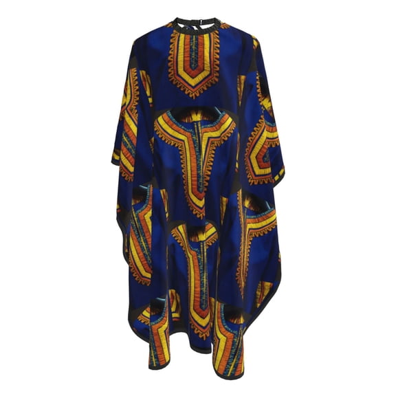 African Dashiki Tribal Barber Cape Adjustable Hair Cutting Salon Cape for Unisex, Perfect for Men Women 66 55