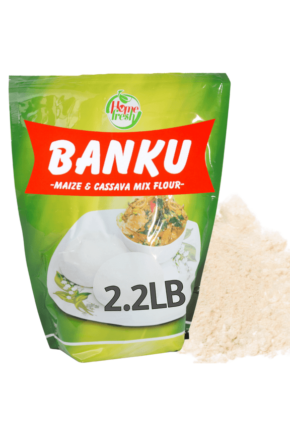 Home Fresh Banku Maize Cassava Flour Gluten Free 1kg