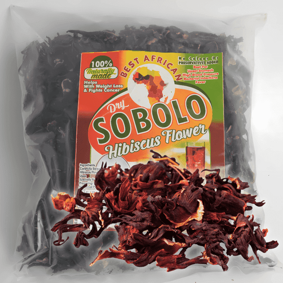 African Delights Sobolo Bissap Hibiscus Drink Mix 16 oz
