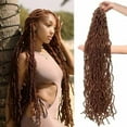 thumbnail image 1 of African Dirty Braid Crochet Hair - 24 Inch Soft Wig Braid - Suitable for Black Women, Natural-Looking, Lightweight & Easy to Install, 1 of 4