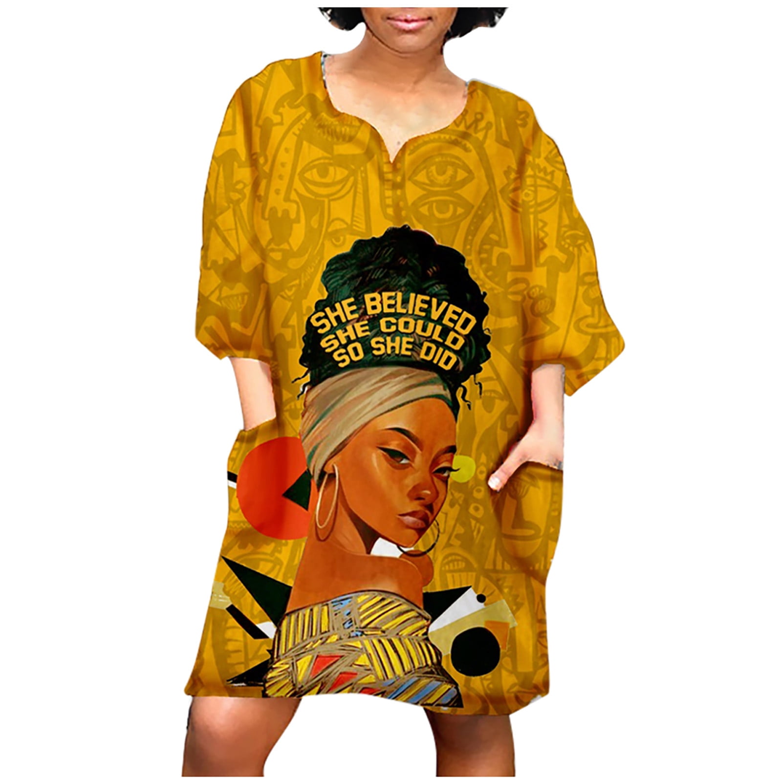 African t hotsell shirt dress