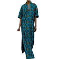thumbnail image 1 of African Dress for Women Half Sleeve Vestidos Lady Dress with Pocket Party Clothing KG001, 1 of 2