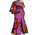 thumbnail image 1 of African Dresses For Plus Size Women 4XL One Sleeve Clothing WY8237, 1 of 5
