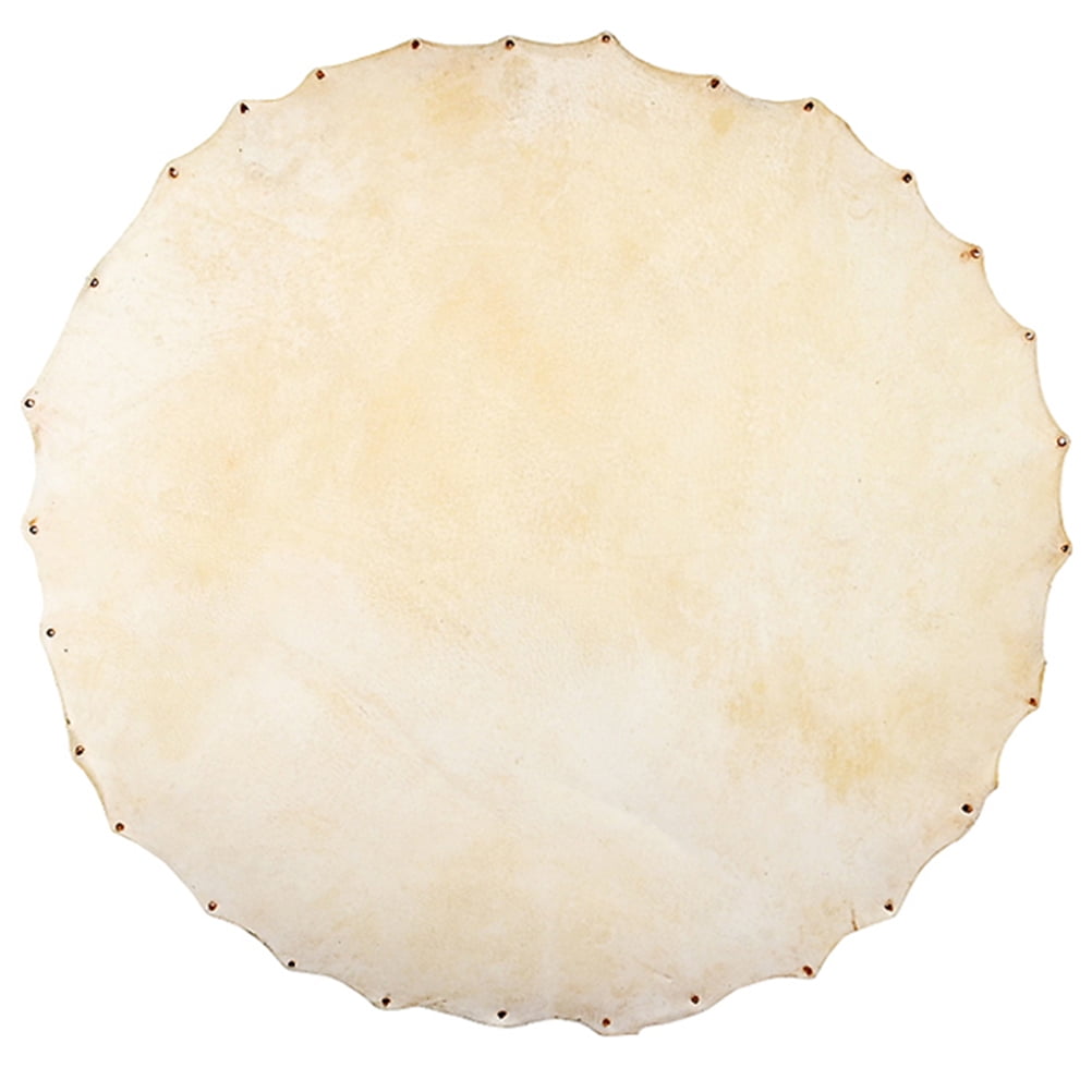 2pcs African Drum Leather Covers - Goat Skin Drumheads Replacement For Djembe, Buffalo Drums