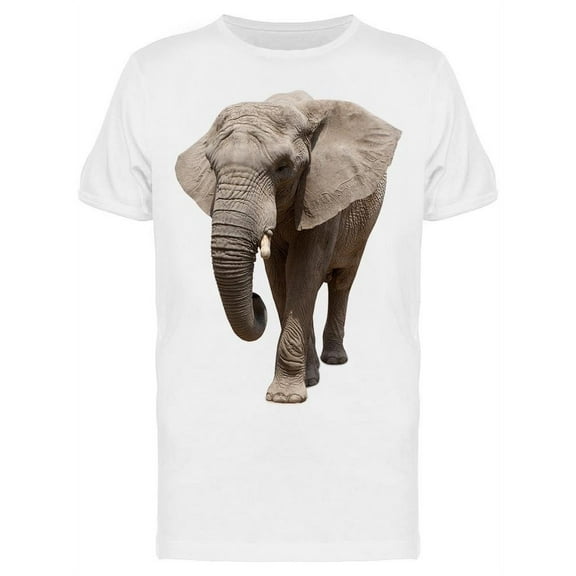 African Elephant Approaching   T-Shirt Men -Image by Shutterstock, Male Large