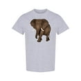 thumbnail image 1 of African Elephant Cartoon T-Shirt Men -Image by Shutterstock, Male XX-Large, 1 of 2