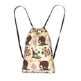 African Elephant Giraffe Packable Drawstring Backpack, Lightweight ...