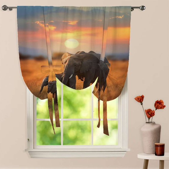 Spirella Cortina de baño textil Elephant (180 x 200 cm, Azul/Gris