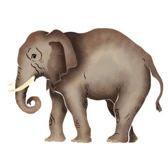 African Elephant Wall Stencil - DEE521 by DeeSigns