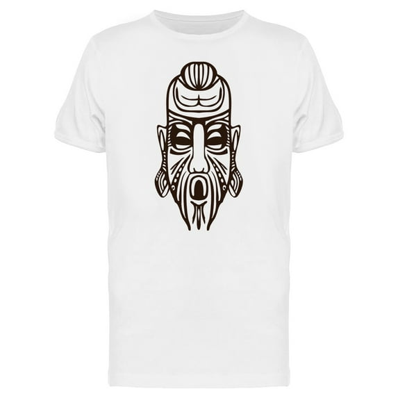 African Ethnic Mask Brown Tee Men's -Image by Shutterstock