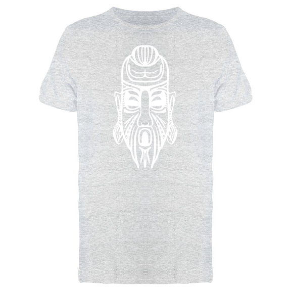 African Ethnic Mask White Tee Men's -Image by Shutterstock