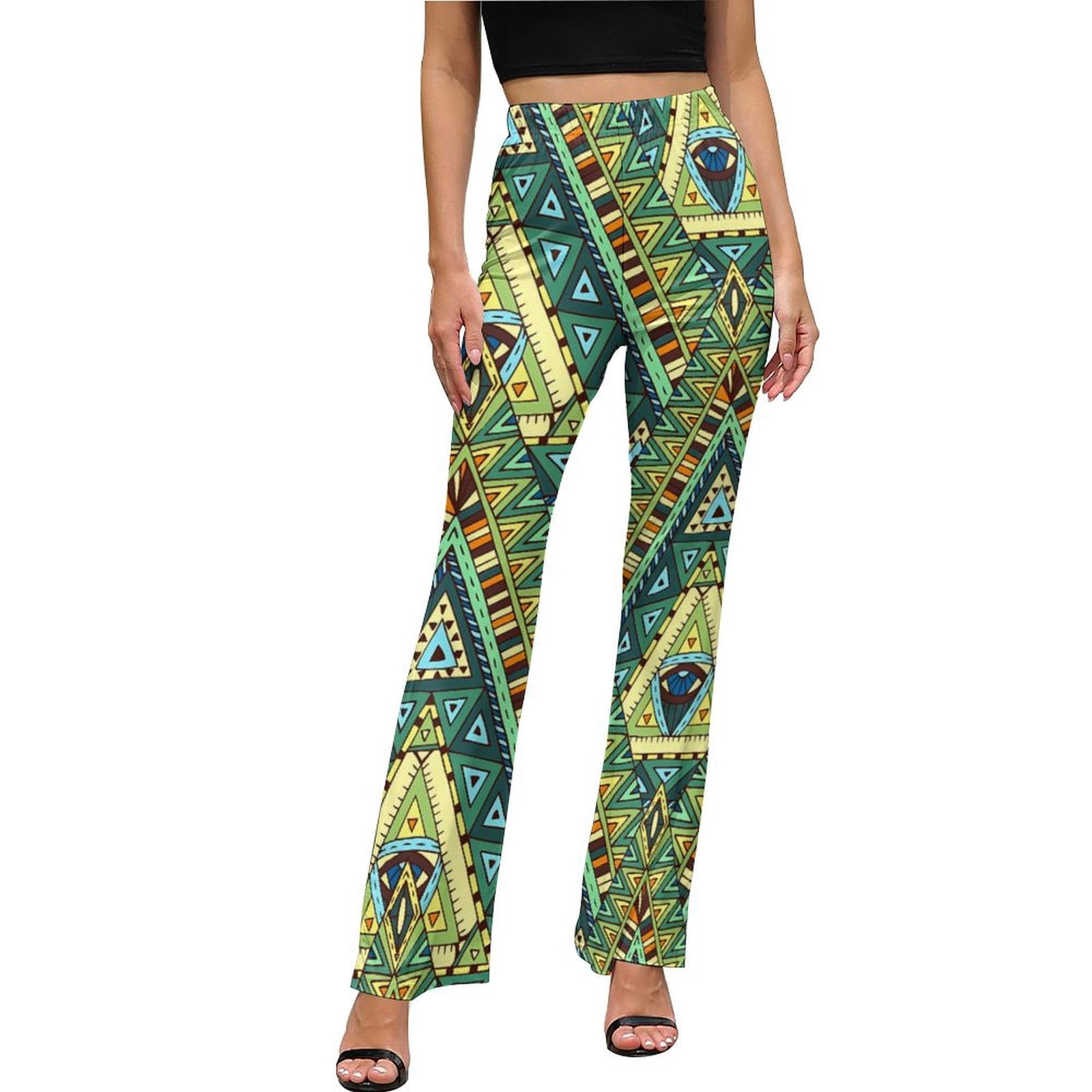 Scarlett - Trousers with Ethnic Graphic
