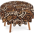 thumbnail image 1 of African Ethnic Tablecloth 60x60 Inch Round,Waterproof Table Cloth Cover Decorative for Party and \u200bCamping Holiday Dinning Tabletop Home Décor, 1 of 6