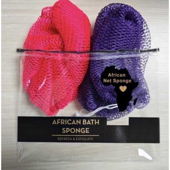 African Exfoliating Net Sponge, Authentic, Ethically sourced from Nigeria, 45 inches Long, Back Scrubber for Daily use