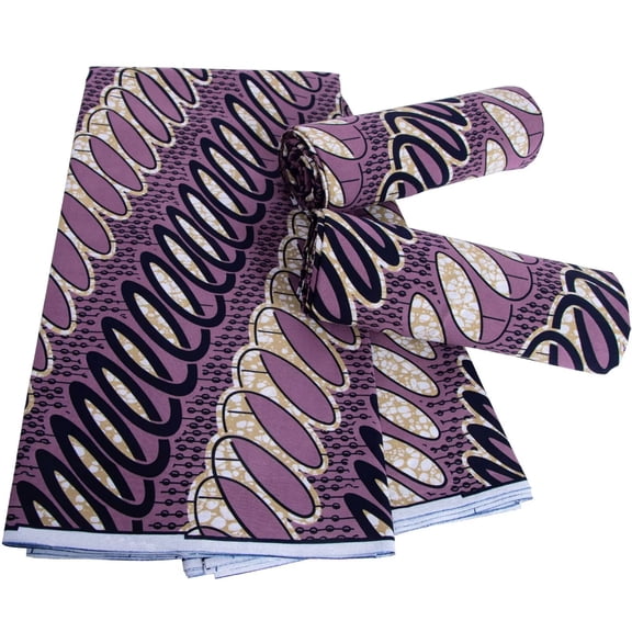 African Fabric 100% Cotton Ankara Wax Print Fabric soft 6 Yards Cloth for Party Dress