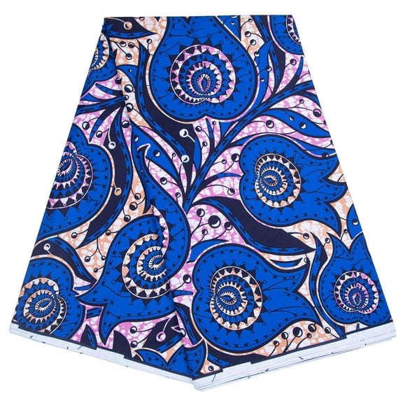 African Fabric 100% Cotton Ankara Wax Print Fabric soft 6 Yards Cloth for Party Dress