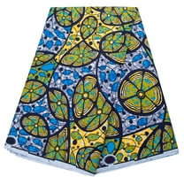 African Fabric 100% Cotton Ankara Wax Print Fabric soft 6 Yards Cloth for Party Dress