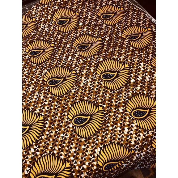 African Fabric By The Yard | Paisley Wings, 100% Cotton