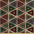 thumbnail image 1 of Ambesonne African Fabric by the Yard Upholstery, Geometric Grunge Mosaic, 10 Yards, Multicolor, 1 of 4