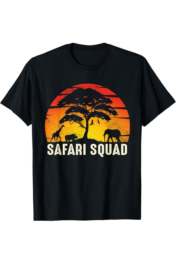 African Family Vacation Safari Squad Funny Matching Trip T-Shirt
