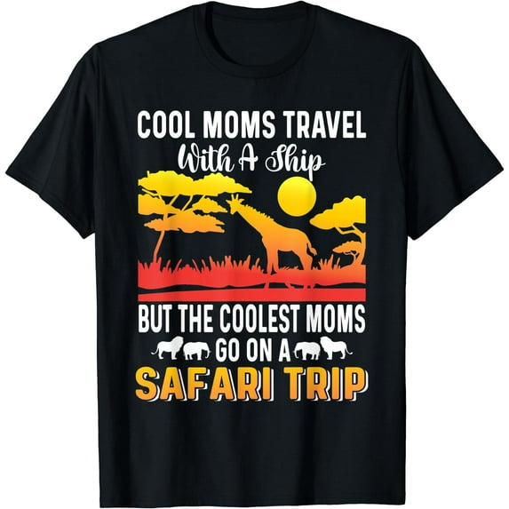 African Family Vacation, Wildlife Safari & Wildlife explorer T-Shirt Black X-Large