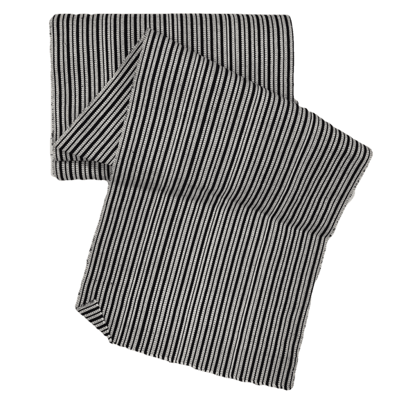 African Faso Dan Fani Handmade Woven White Stripe Cotton Fabric 12" x 8 Yard