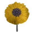 thumbnail image 1 of African Feather Fan, Dance Bridal Fans for Wedding, White and Turkey Feather Fan, Wedding Bridal Fan, 1 of 5