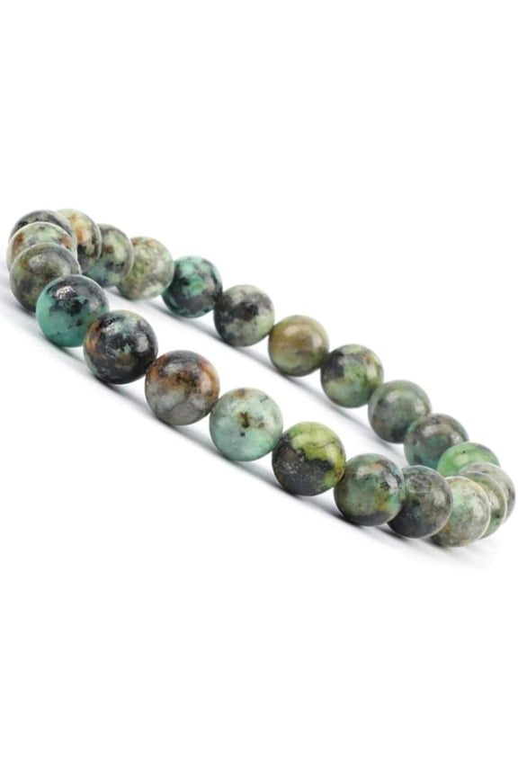 African Firoza strach elastic Bead Braclet 8 mm