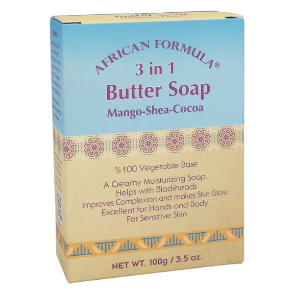 African Formula Soap 3 in 1 Butter Soap Mango Shea Cocoa, 3.5 Oz.