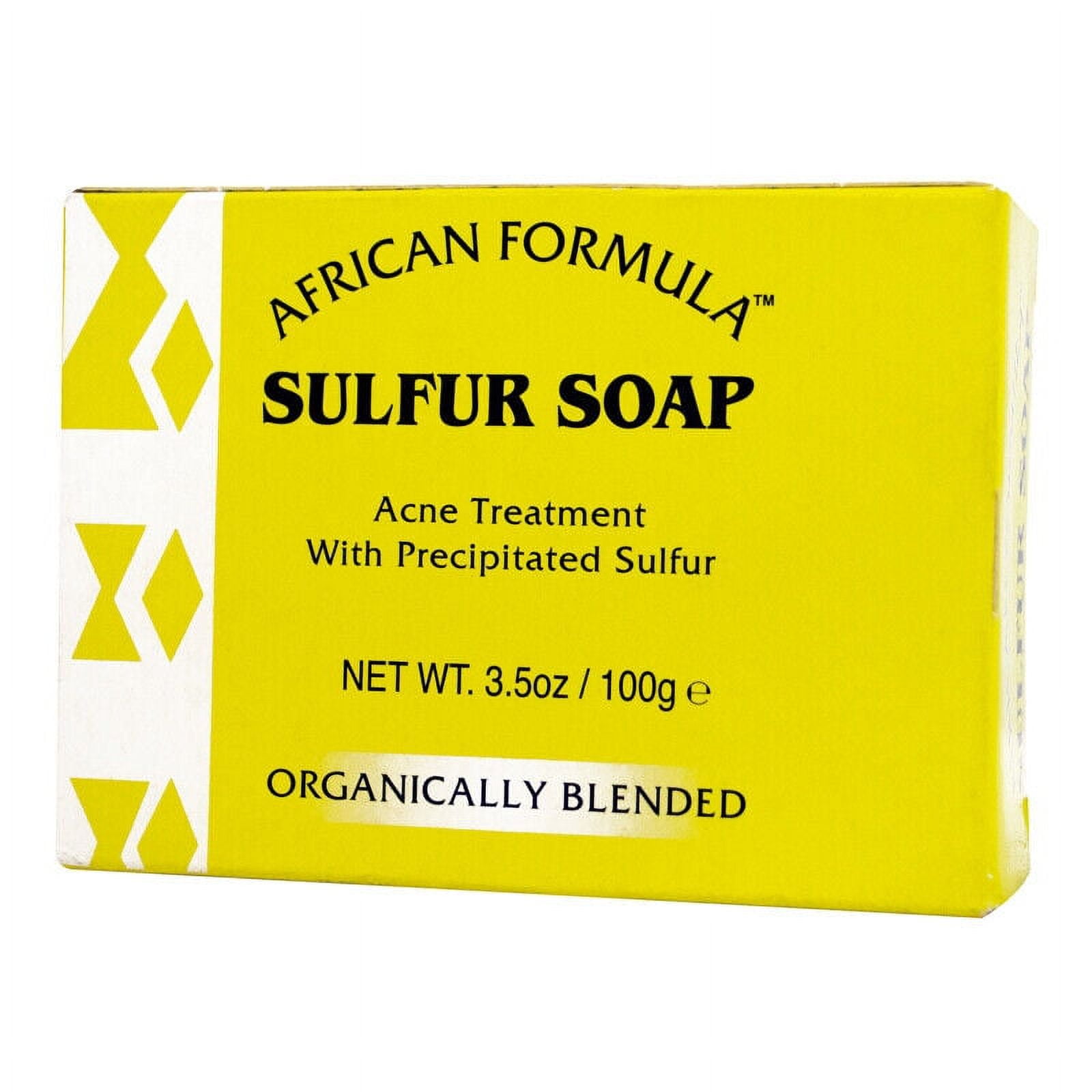 African Formula - Sulfur Soap Acne Treatment Soap Bar 3.5 Oz. * BEAUTY TALK LA *