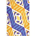thumbnail image 1 of African Geometric Pattern Tea Towels Set of 6 Yellow Blue Kitchen Dish Cloth with Hanging Loop, 18"x28"Lint-Free Absorbent Towel for Kitchen Drying Wiping and Cleaning, 1 of 7
