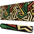 thumbnail image 1 of African Geometric XXL Gaming Mouse Pad 35.4 x 15.7 Inch Large Desk Mat with NonSlip Rubber Base, Waterproof and Stitched Edges, Perfect for Laptop, Keyboard, and Computer, 1 of 6