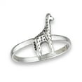 thumbnail image 1 of African Giraffe Animal Ring .925 Sterling Silver Band Jewelry Female Male Unisex Size 6, 1 of 4