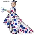 thumbnail image 1 of African Girl Dresses Ankara Print Dashiki Long Party Children's Dresses Clothes, 1 of 5