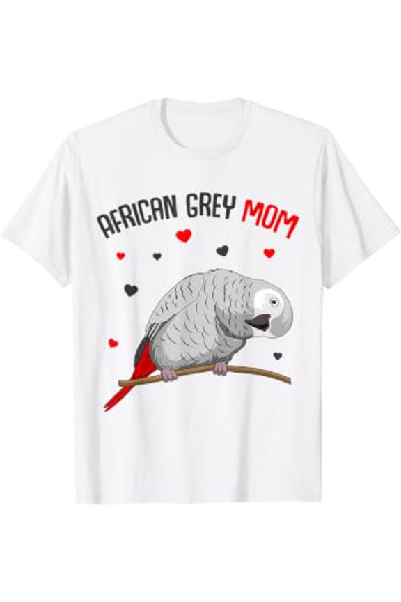 African Grey Parrot Mom Love Women T-Shirt