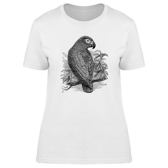 African Grey Parrot T-Shirt Women -Image by Shutterstock, Female Small