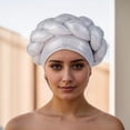 thumbnail image 1 of African Headwrap Gold Braided Turbans for Women, 1 of 3