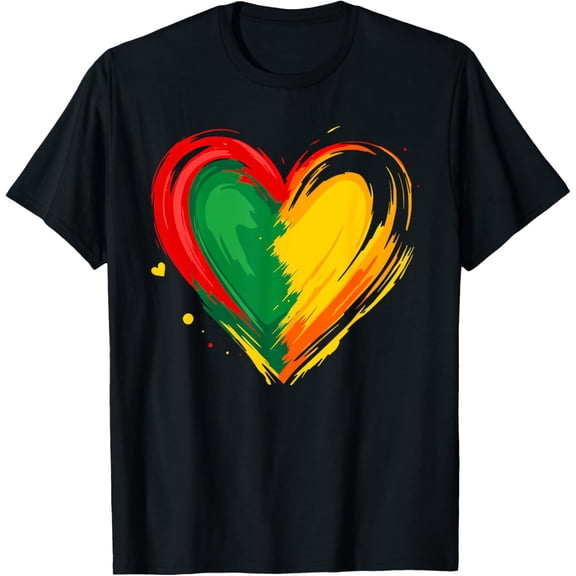 African Heart Black History Month African American T-Shirt