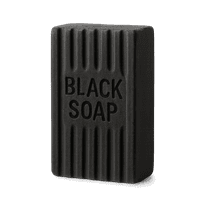 (Pack of 1) Back2Naturalness African Black Soap Bar Unscented for Sensitive Skin Cleanser with Shea Butter 4 oz