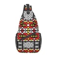 thumbnail image 1 of African Kente Design Sling Crossbody Backpack Traditional Africa Ethnic Pattern Shoulder Chest Bag for Travel Hiking Daypack, 1 of 7