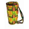 thumbnail image 1 of African Kente Print Djembe Bag - Backpack style case fits 12.5" x 22" djembe drums - Zip top opening, 1 of 5