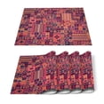 thumbnail image 1 of African Kenyan Geometric Printed Kitchen Placemat Dining Table Mat Coaster Cotton Linen Pads Bowl Coaster Decoration, 1 of 5
