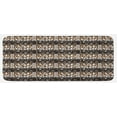 thumbnail image 1 of African Kitchen Mat, Traditional Borders Cheetah Skin with Abstract Spirals and Circles, Plush Decorative Kitchen Mat with Non Slip Backing, 47" X 19", Pale Coffee Brown White, by Ambesonne, 1 of 1