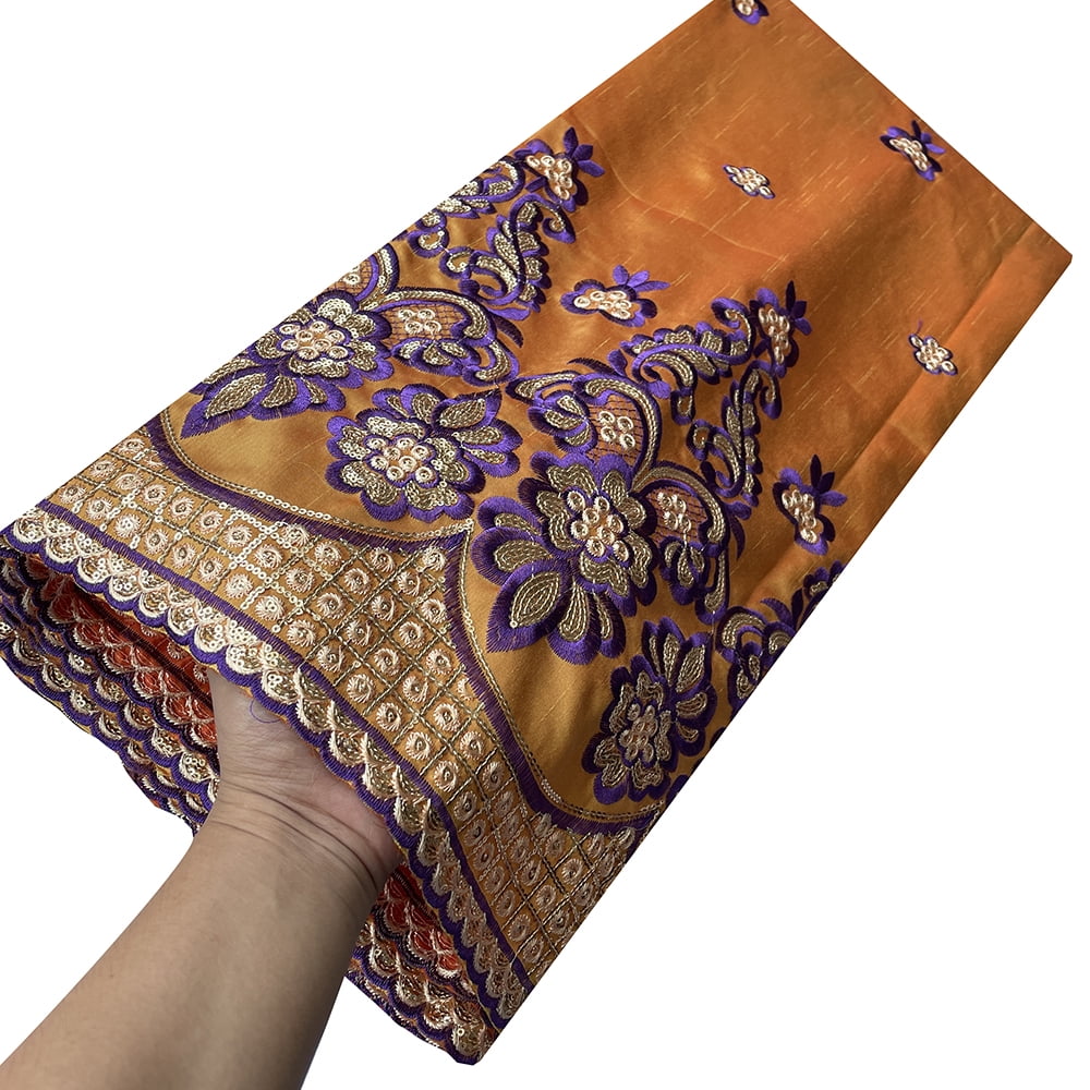 knee length dresses for ladies 5 COLORS / 9 COLORS / Floral Heavy Beads Glitter Embroidered African F –  Classic Modern Fabrics